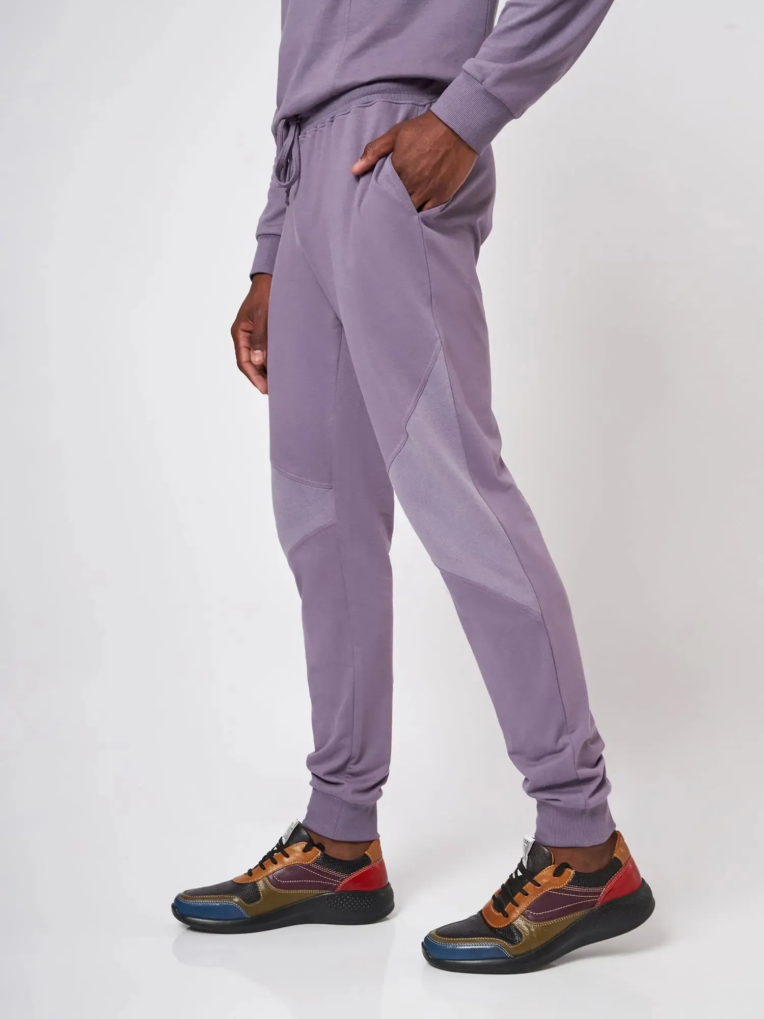 Perth Purple Patchwork Joggers