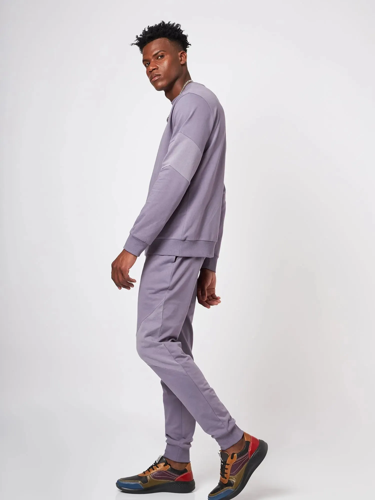 Perth Purple Patchwork Joggers