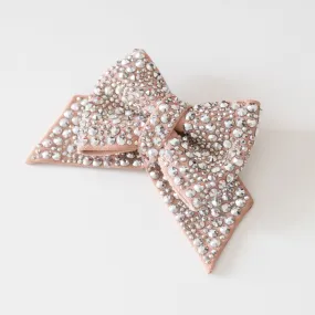 Pink crystal bow