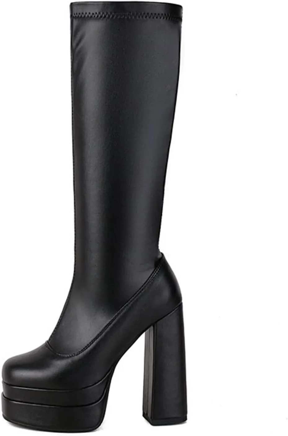 Platform Boots for Women Chunky Heel Over The Knee High Boots