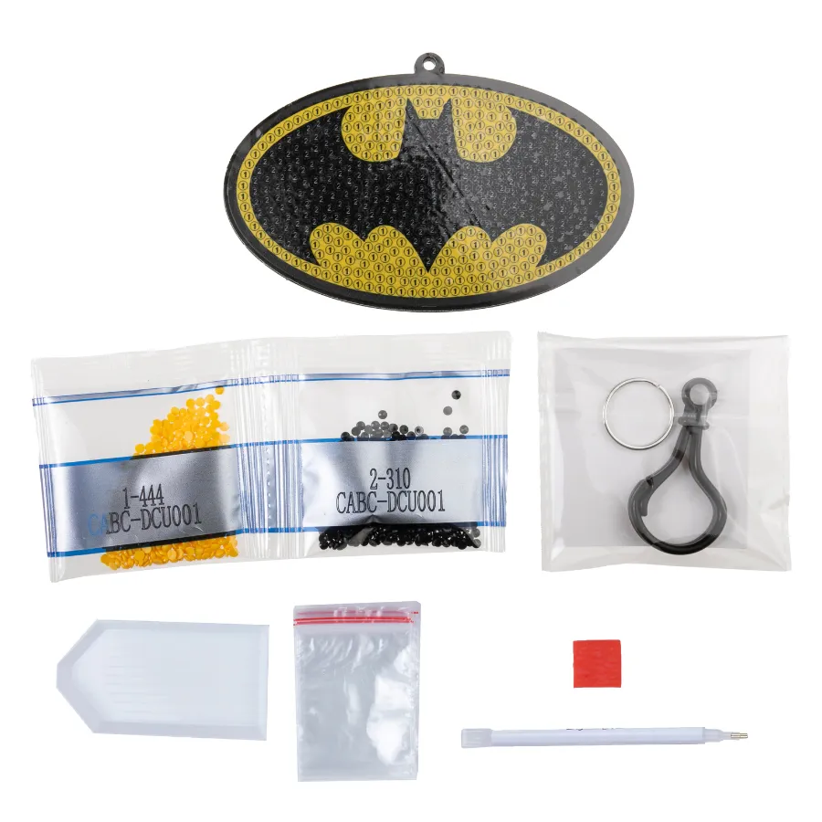 "Batman" Crystal Art Backpack Charm Kit DC