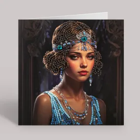 "Deco Gems" Crystal Art Card 18x18cm