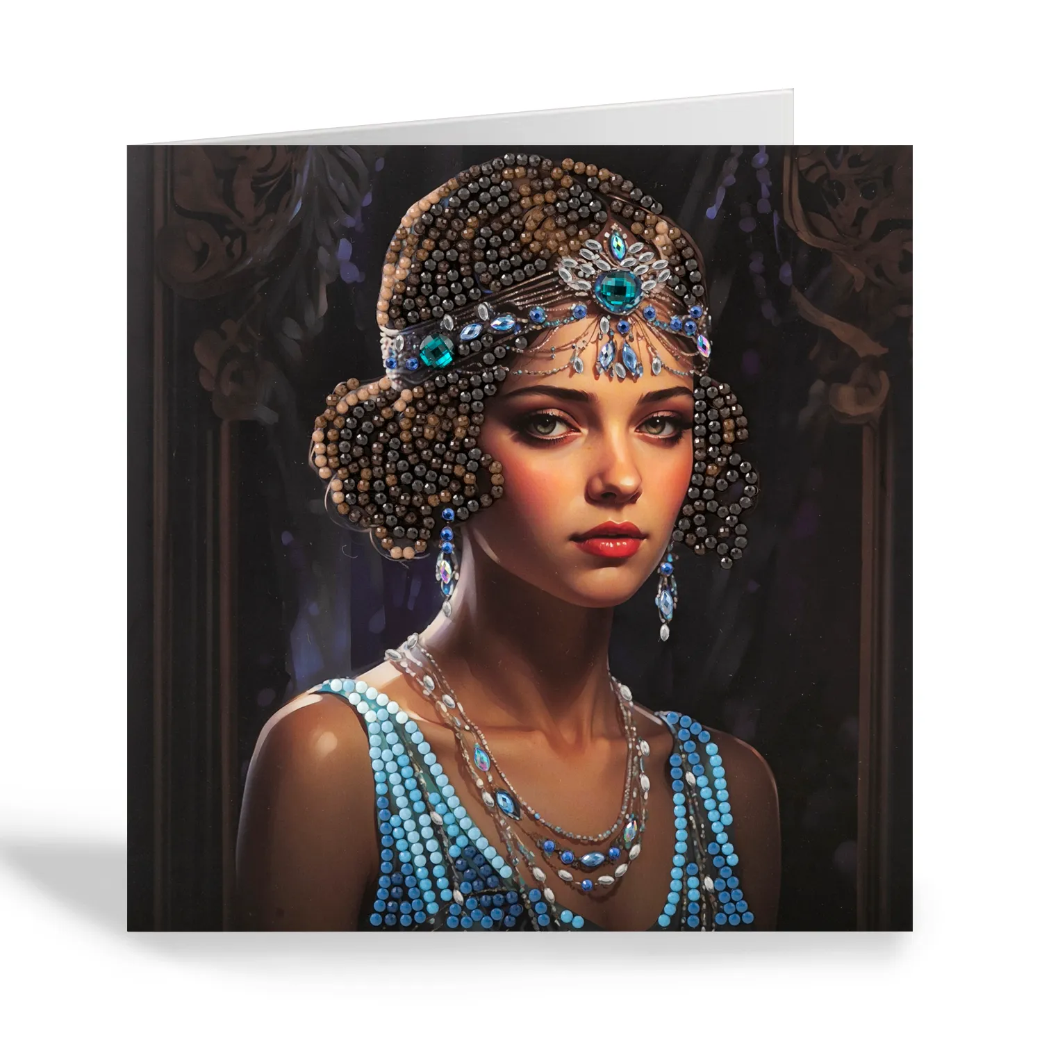 "Deco Gems" Crystal Art Card 18x18cm