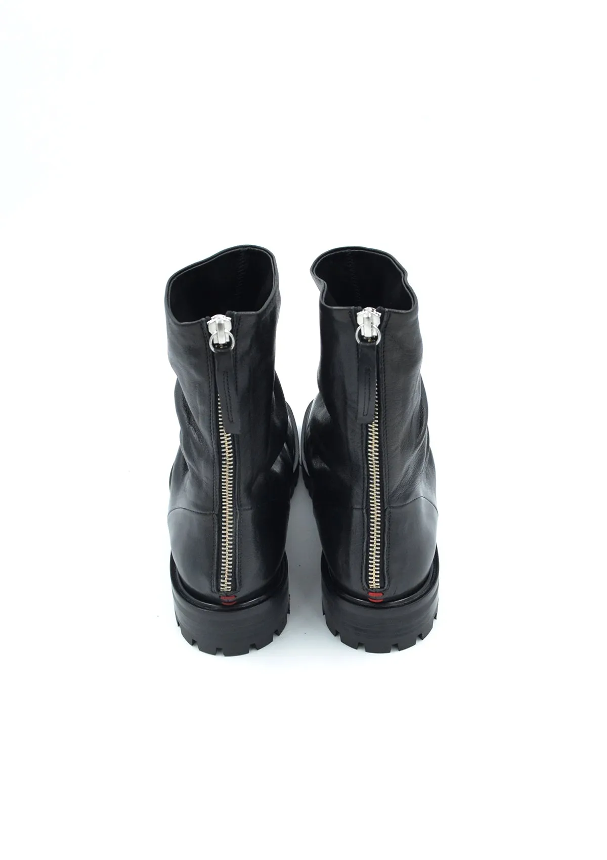 "ESSENTIAL"  ANKLE BOOTS - BLACK