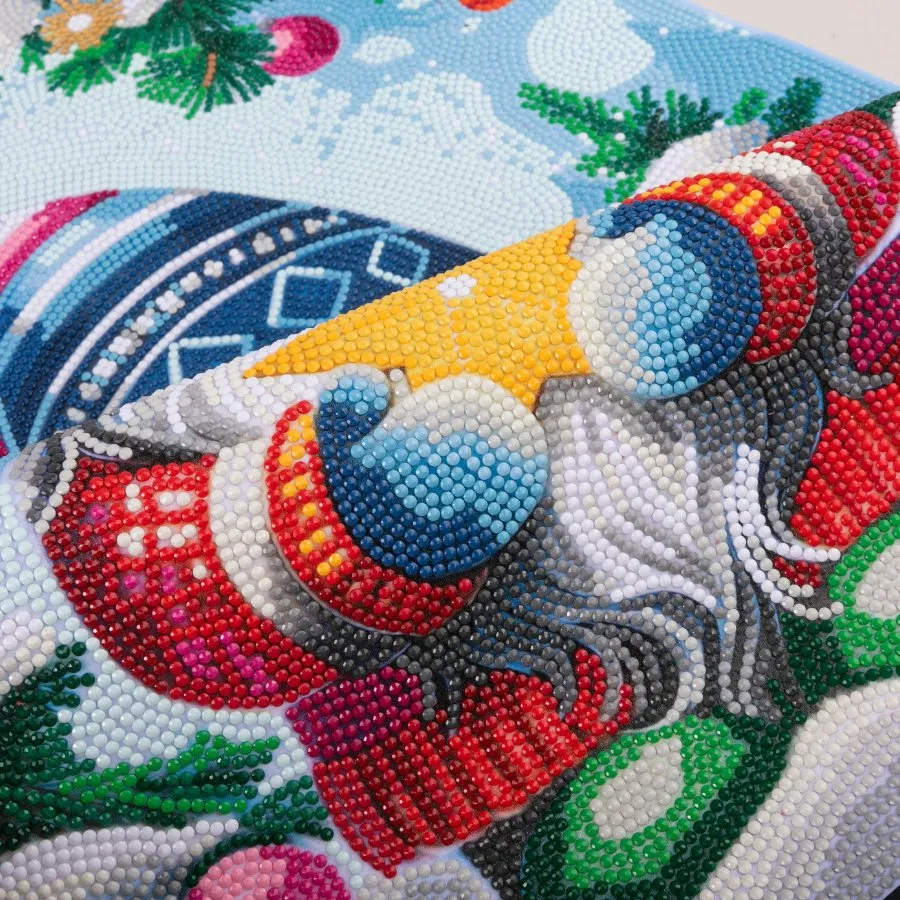 Sparkling Glittery Gonk Crystal Art Scroll Kit - 40x50cm