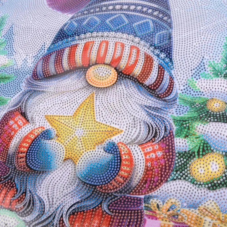 Sparkling Glittery Gonk Crystal Art Scroll Kit - 40x50cm
