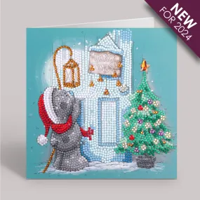 "Happy Xmas!" Tatty Teddy Crystal Art Card