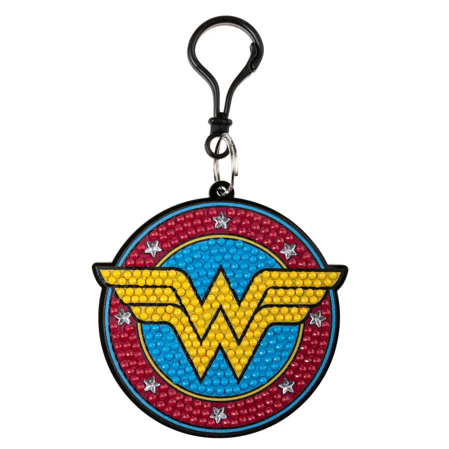 "Wonder Woman" Crystal Art Backpack Charm Kit DC