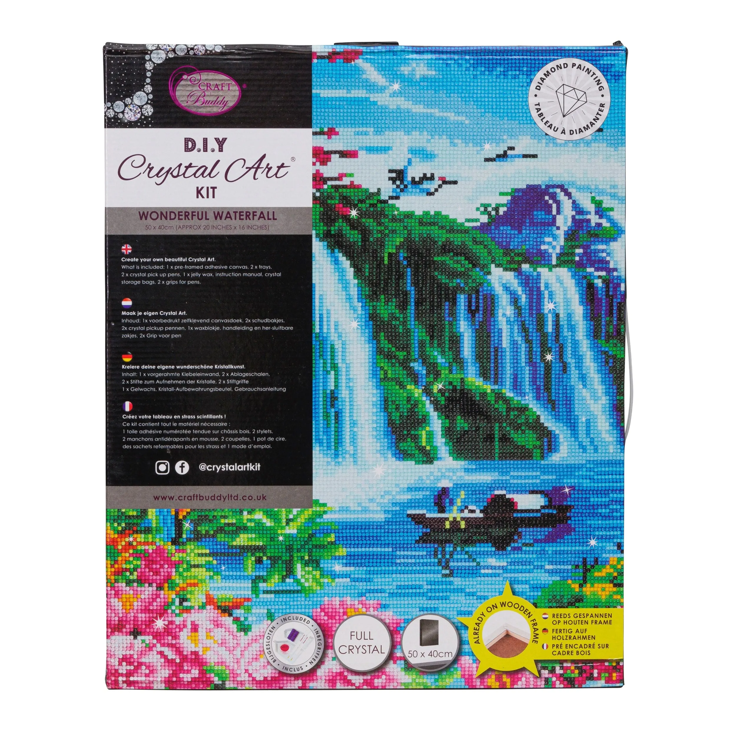 "Wonderful Waterfall" Crystal Art Kit 40x50cm