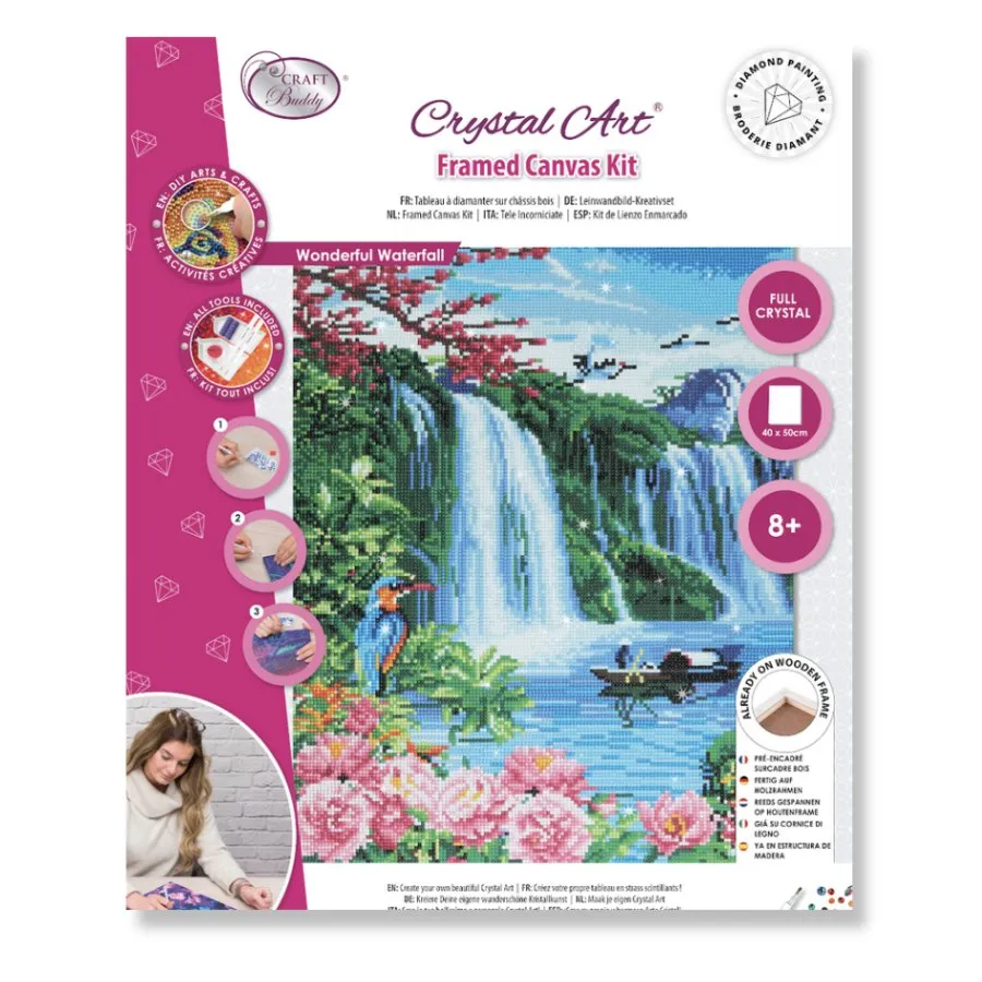 "Wonderful Waterfall" Crystal Art Kit 40x50cm