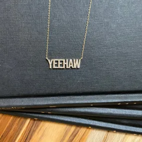 "YEEHAW" Crystal Necklace