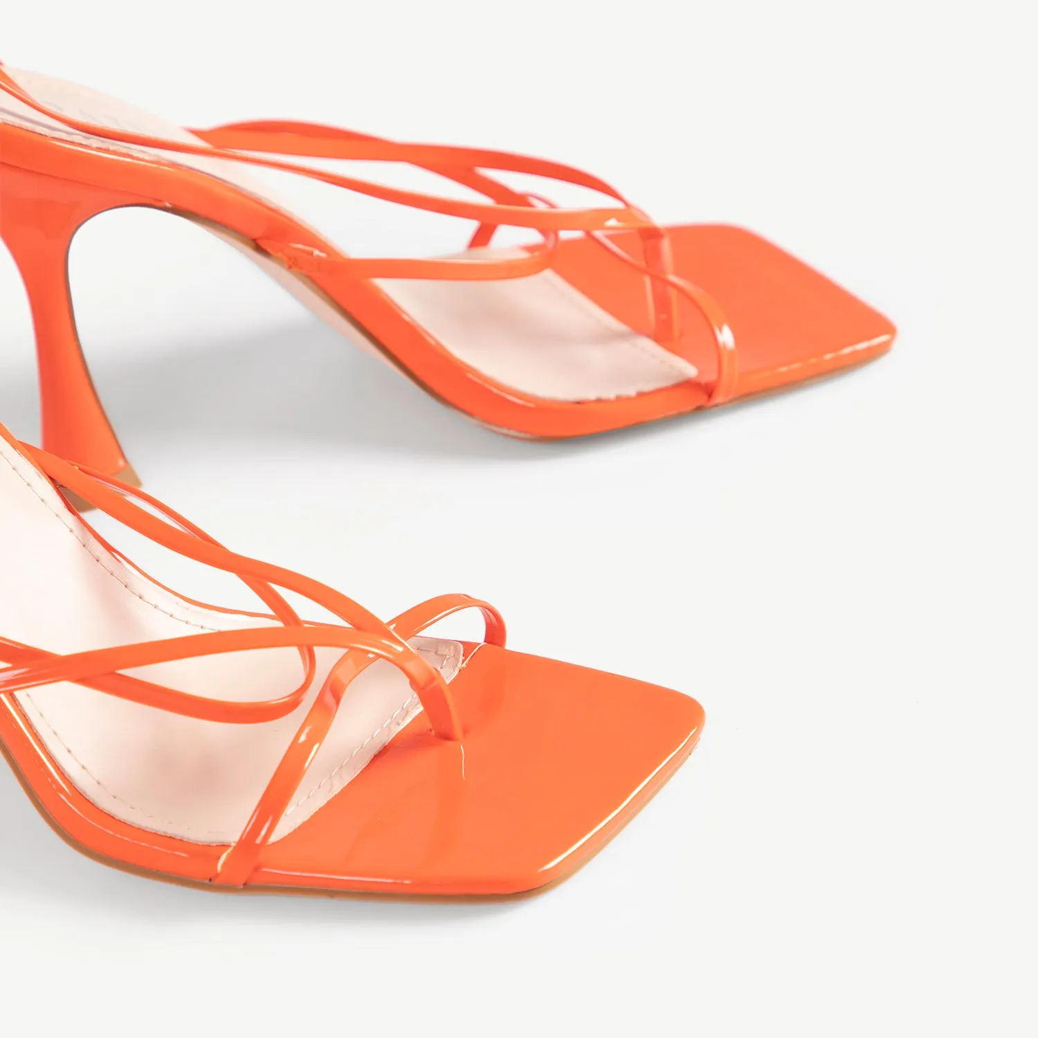 RAID Luisa Strappy Heeled Sandal In Orange
