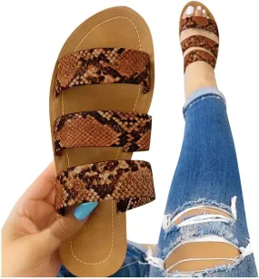 Sandals for Women Wide Width,T-Strap Comfy Platform Sandal Shoes Summer Beach Travel Fashion Slipper Flip Flops
