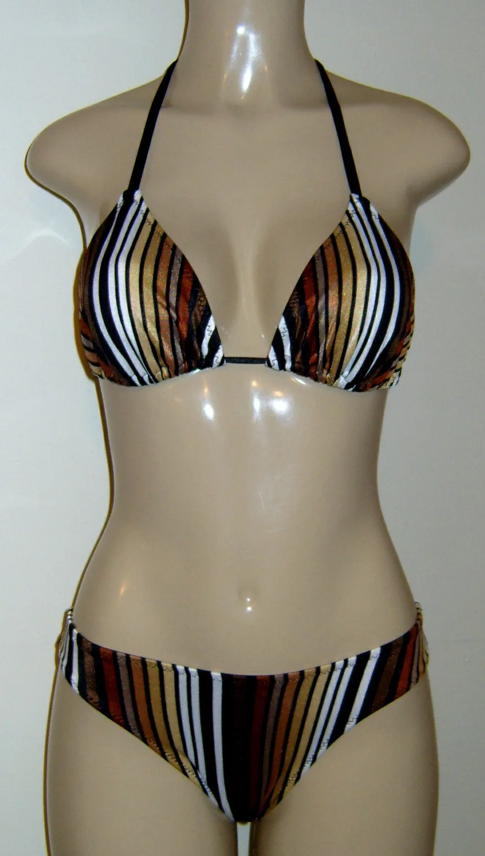 Sliding Triangle Swimsuit Top with Women's Timeless Bikini Bottom