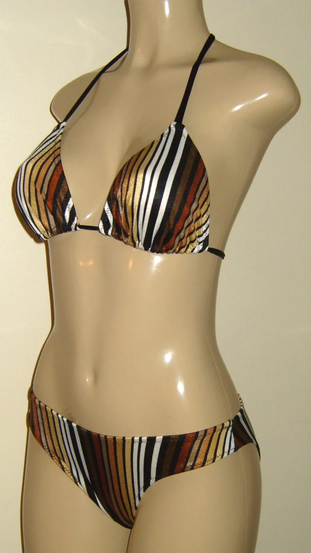 Sliding Triangle Swimsuit Top with Women's Timeless Bikini Bottom