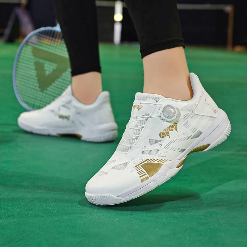Streamlined Tennis Shoes with Lazy - Style Twist Lock - Performance Meets Ease