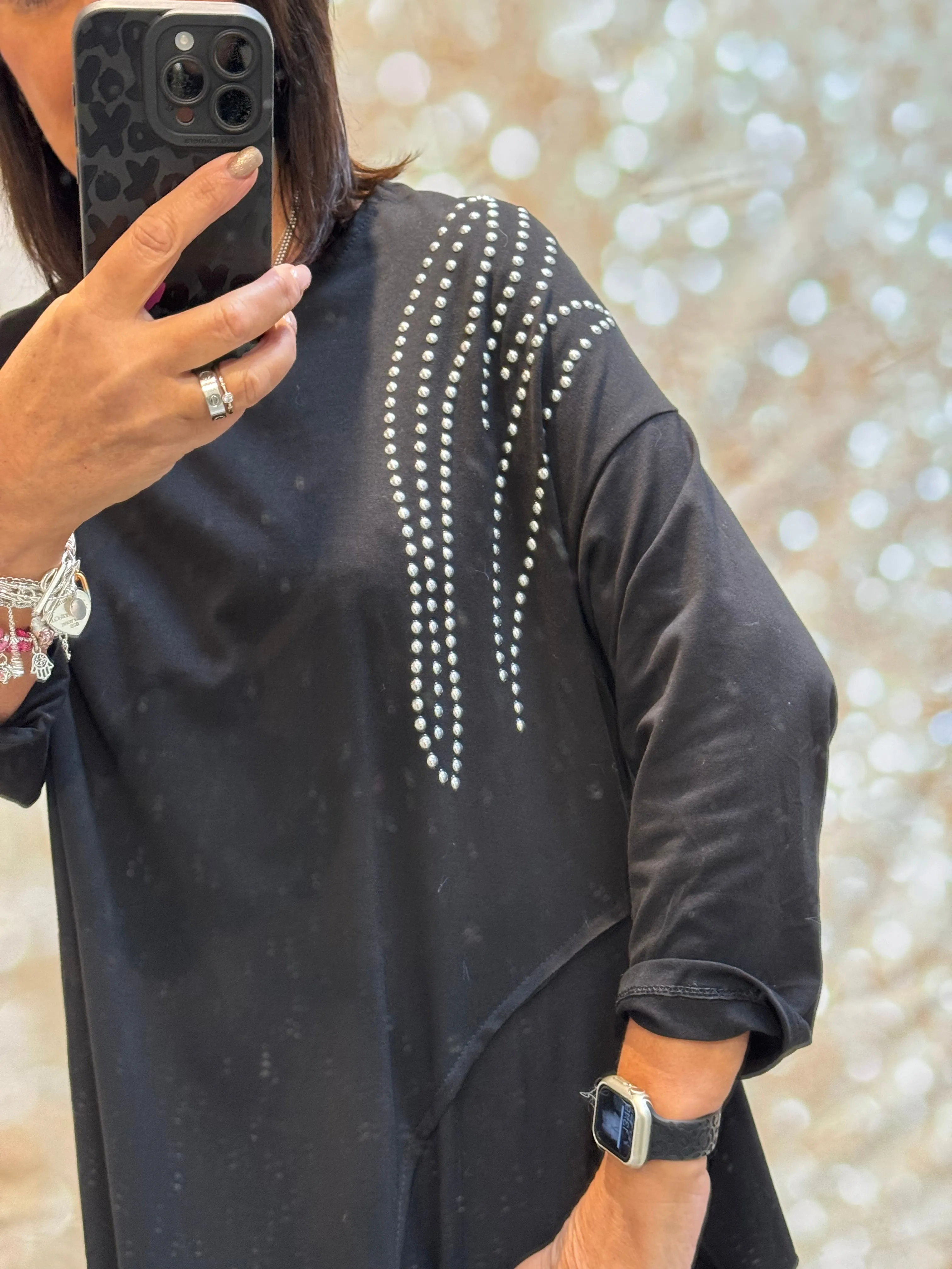 Studded Swing Top