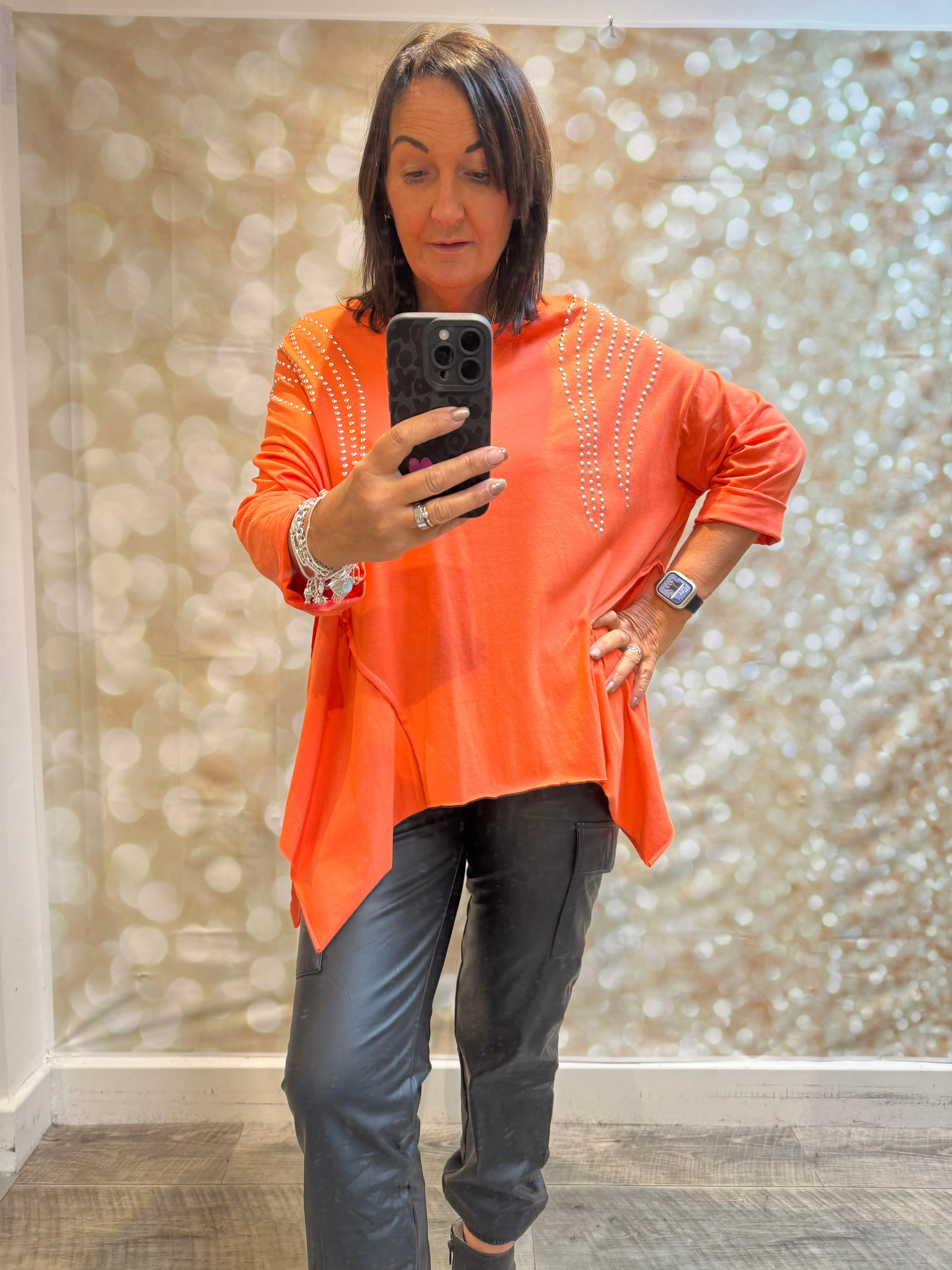 Studded Swing Top