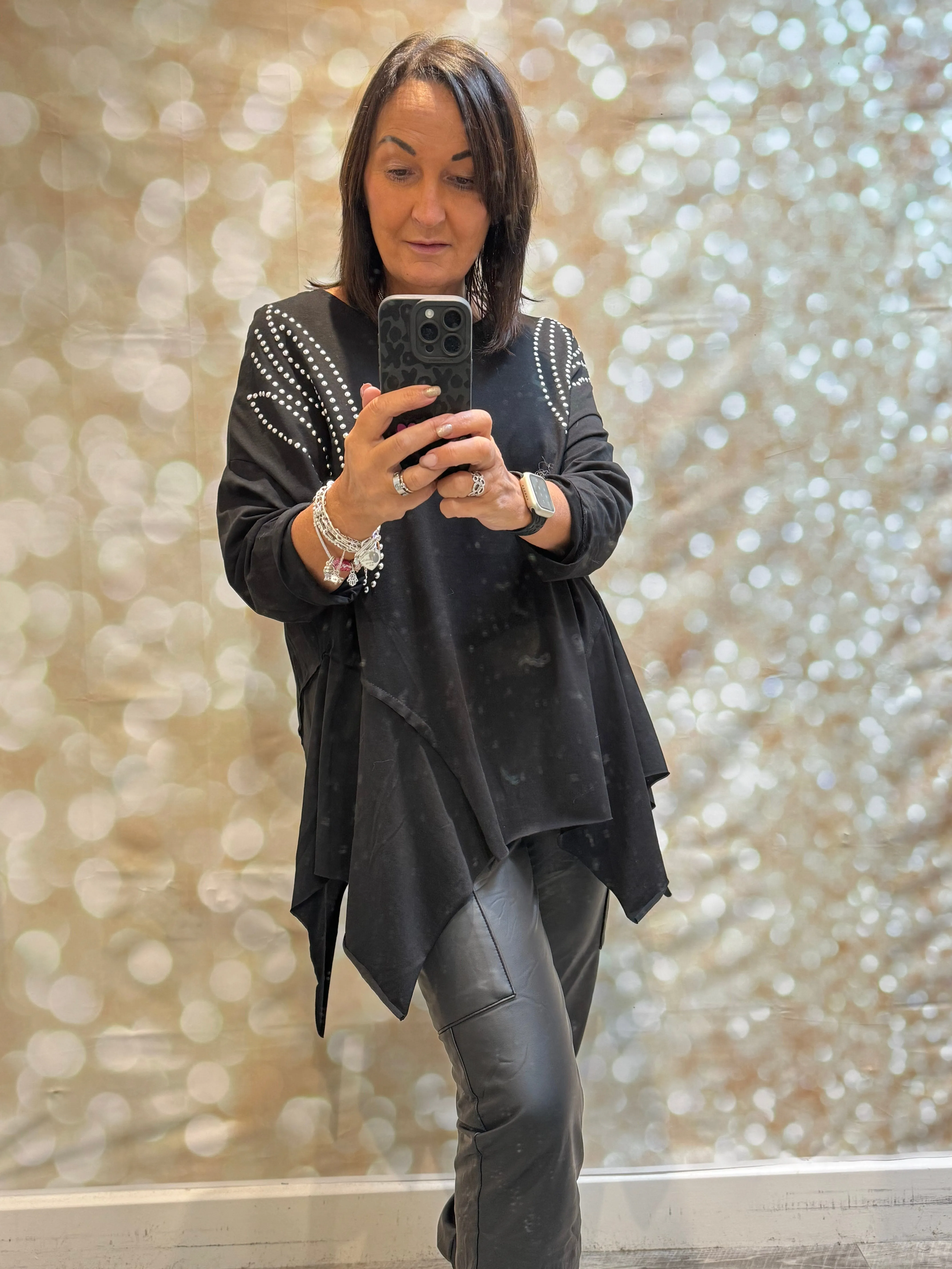 Studded Swing Top