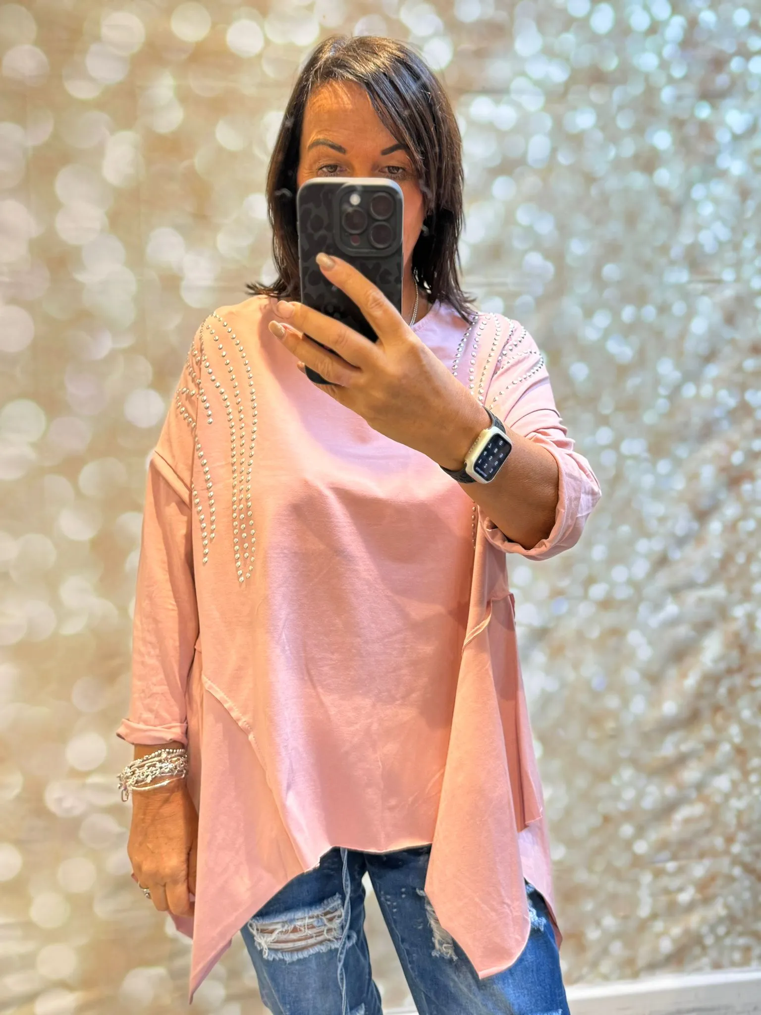 Studded Swing Top
