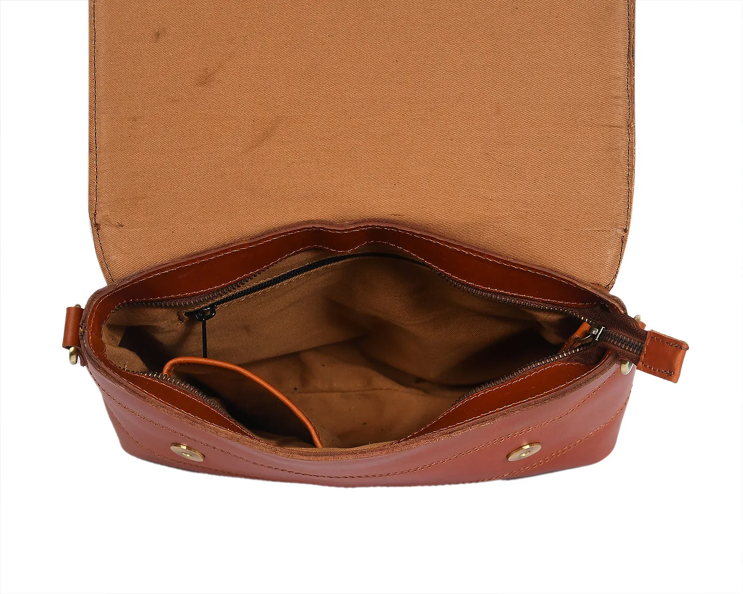 Timeless Elegance: Discover Our Brown Leather Crossbody Collection. Art: BG-1394
