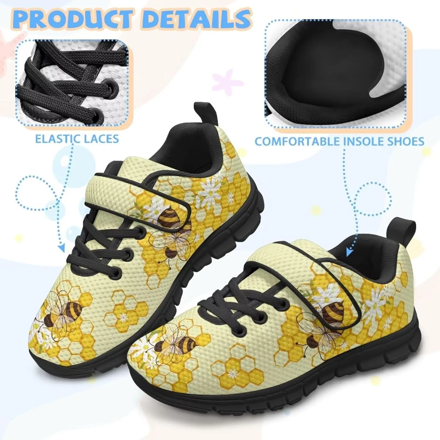 Toddler Boys Girls Shoes Strap Sneakers Single Buckle Tennis Shoes Lightweight Sports Athletic Sneakers for Kids