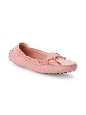 Tod's
 Heaven Logo Leather Driving Shoes