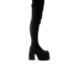 Trigger Black Suede Stretch