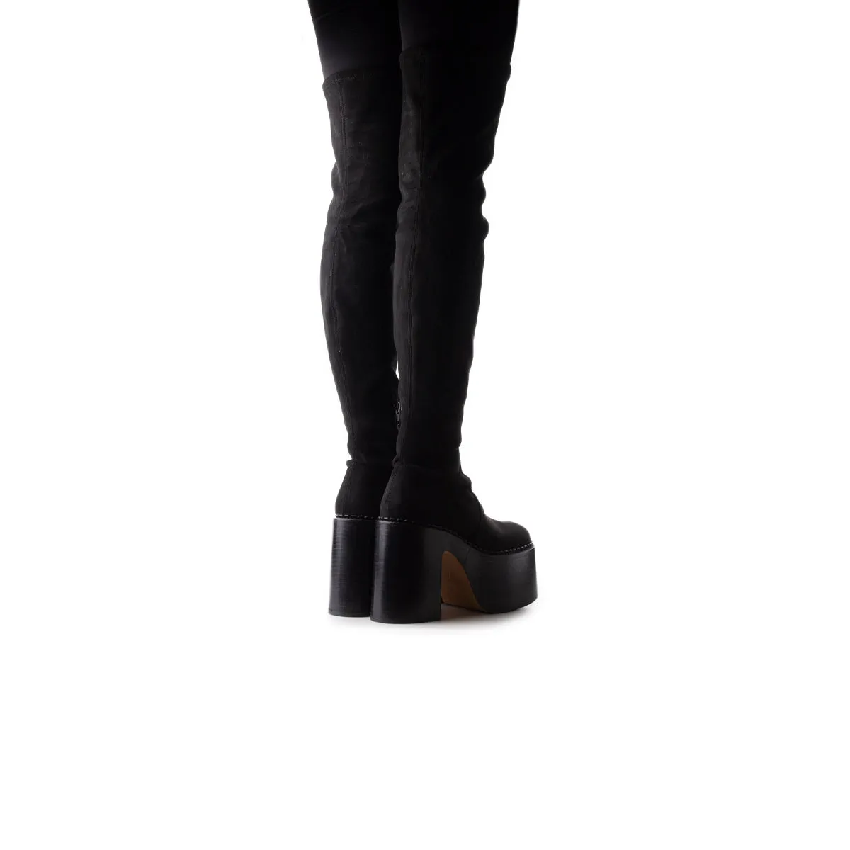 Trigger Black Suede Stretch