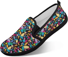 Women Comfortable Fashionable Shoes Breathable Slip On Mesh Shoes Casual Lightweight Tennis Sneakers for Jumping US 6-11 Black Sole