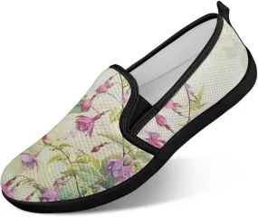 Women Comfortable Fashionable Shoes Breathable Slip On Mesh Shoes Casual Lightweight Tennis Sneakers for Jumping US 6-11 Black Sole