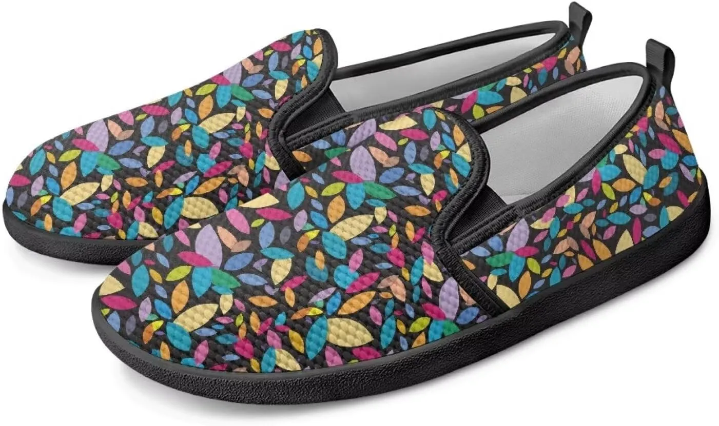 Women Comfortable Fashionable Shoes Breathable Slip On Mesh Shoes Casual Lightweight Tennis Sneakers for Jumping US 6-11 Black Sole