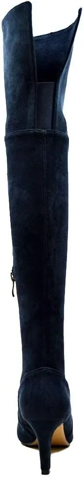 Women's Stella Narrow Calf Over the Knee Suede Boots